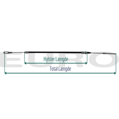 TZ000036 Trailer AL-KO ALKO Bremsekabel Longlife Øjetilslutning Gevindtilslutning 350/605 mm 2088800405