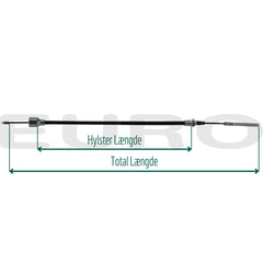 TZ000067 Trailer BPW Bremsekabel Longlife Klokketilslutning Gevindtilslutning 830/1055 mm 05.089.33.78.0 Euro Trailer