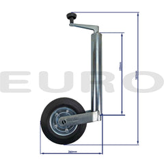 TZ000167 Trailer Næsehjul Støttehjul Ø48 48 mm Euro Trailer