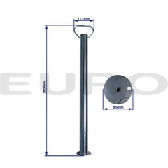 TZ000171 Trailer Støtteben 70 cm Ø48 48 mm Euro Trailer