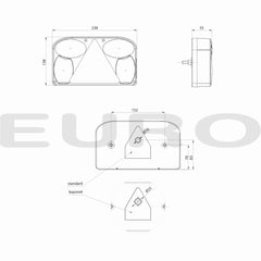 TZ000187 Trailer Euro 220 Baglygte Venstre Komplet Fristom 13-Pol Original