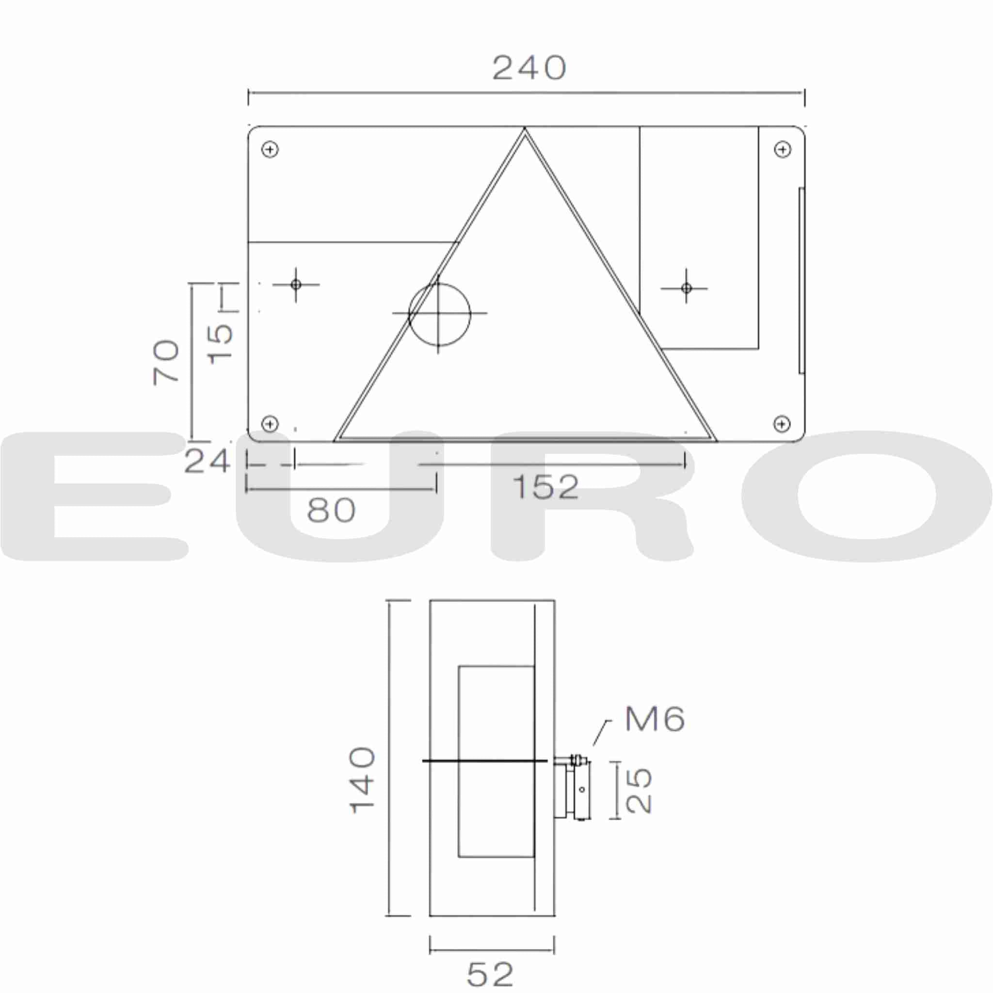 TZ000196 Trailer Aspöck Aspock Baglygte Multipoint I 1 Højre 24-5210-007 Euro Trailer