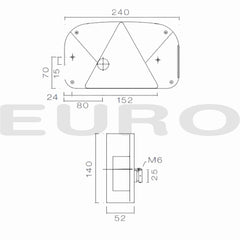 TZ000197 Trailer Aspöck Aspock Baglygte Multipoint II 1 Venstre 24-7000-007 Euro Trailer