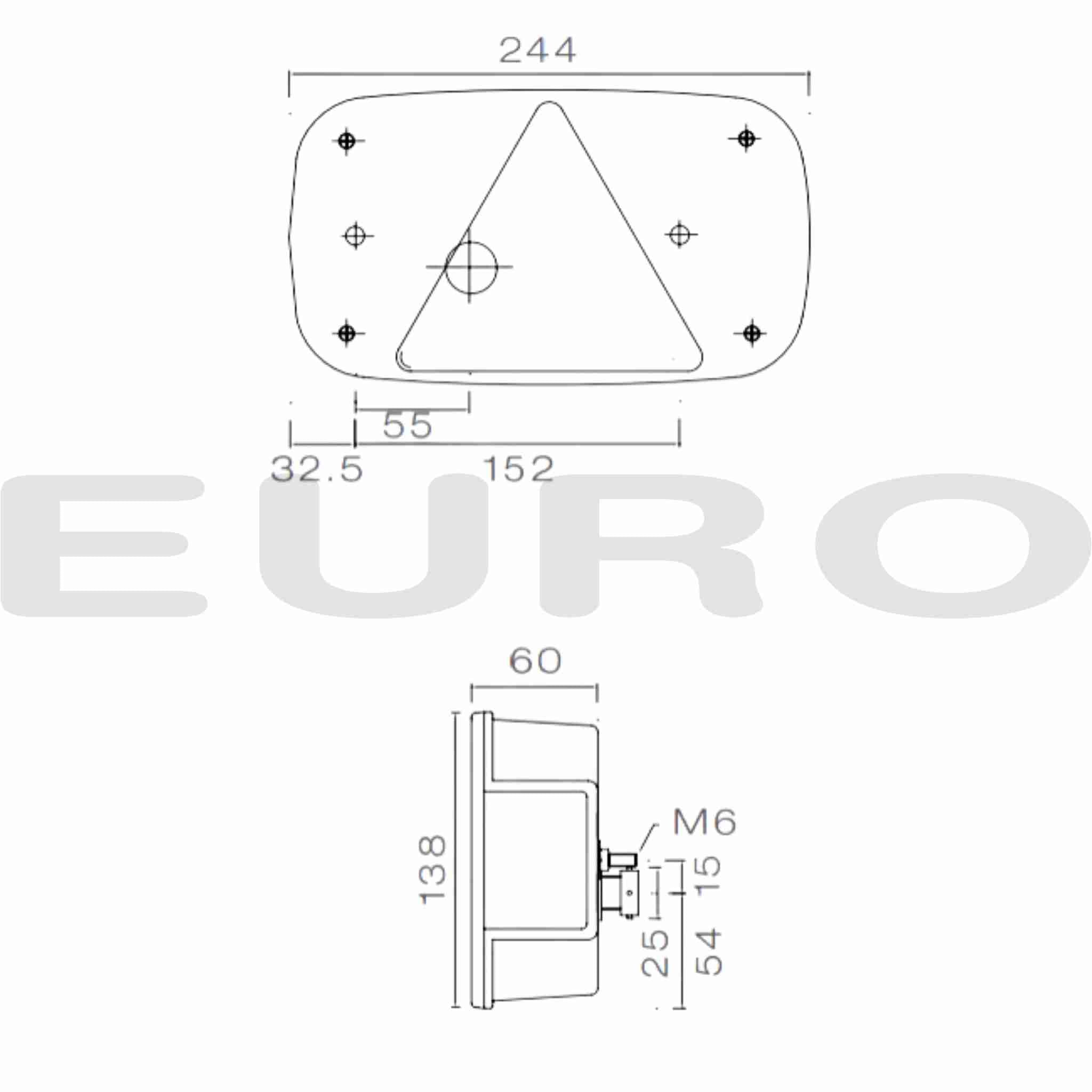 TZ000200 Trailer Aspöck Aspock Baglygte Multipoint III 3 Venstre 24-8000-007 Euro Trailer