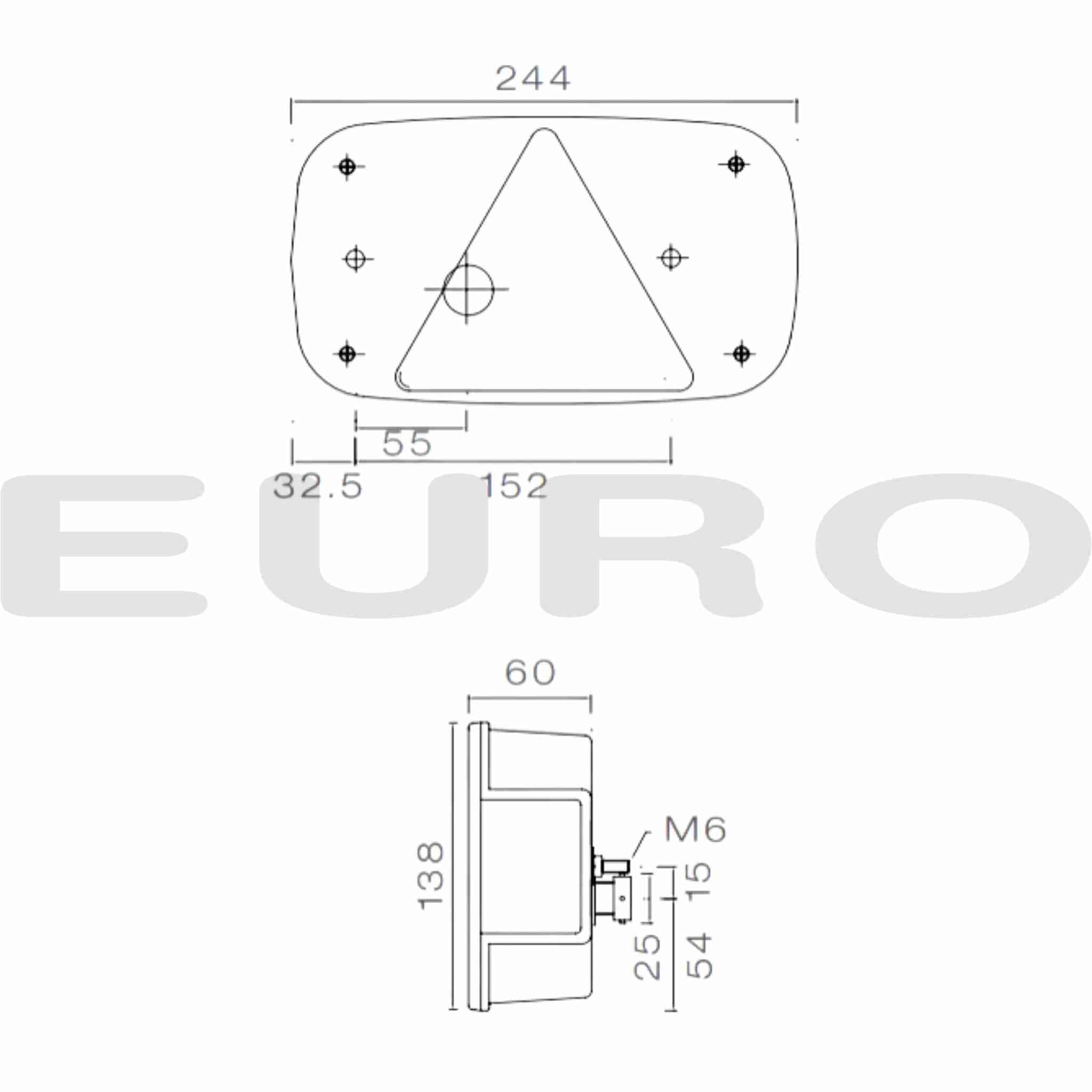 TZ000202 Trailer Aspöck Aspock Baglygte Multipoint III 3 Højre 24-8210-007 Euro Trailer