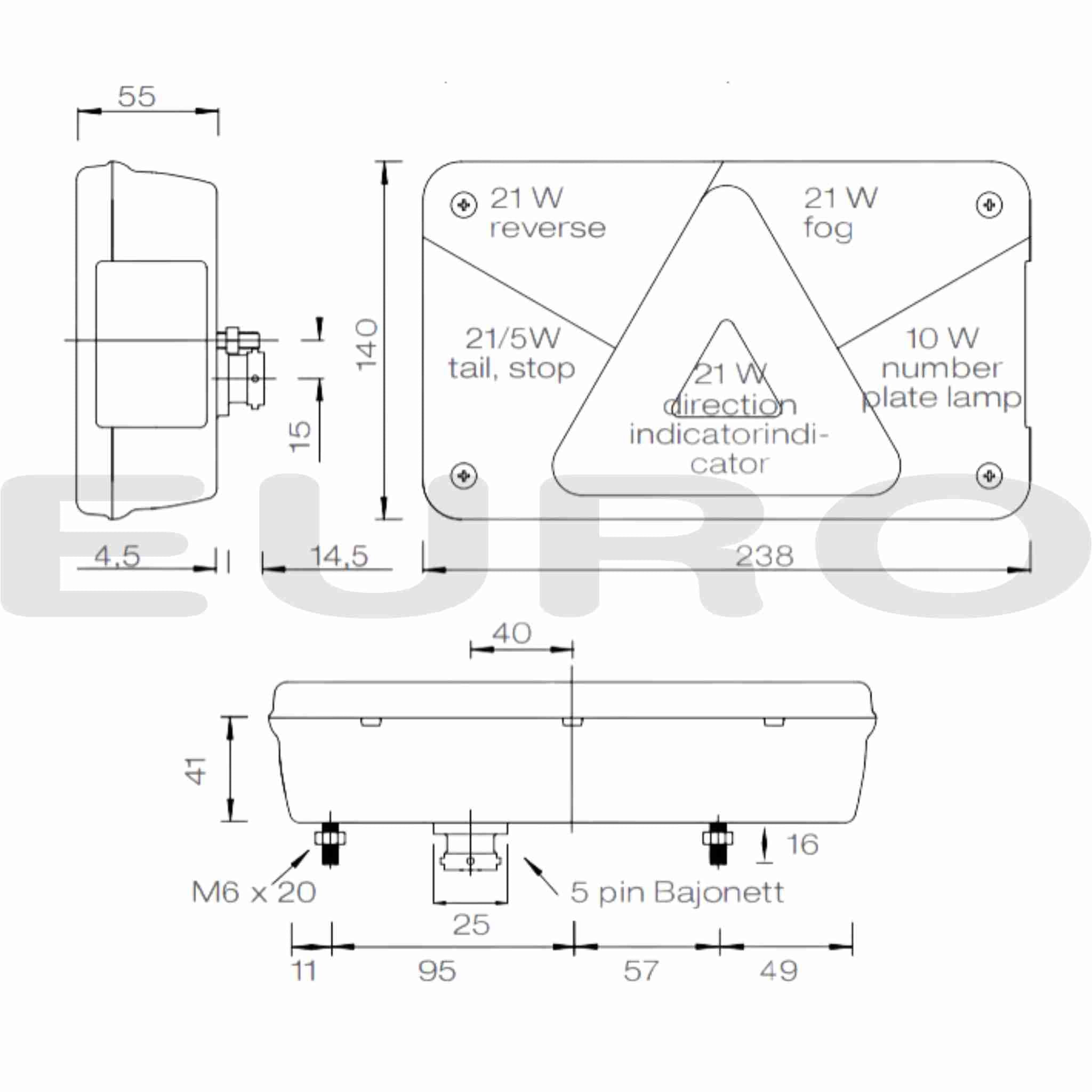 TZ000208 Trailer Aspock Aspock Baglygte Multipoint V 5 Højre 24-8710-007 Euro Trailer