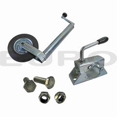TZ000230 Trailer Ø48 48 mm Næsehjul Støttehjul Klembøjle Klemmebeslag Bolte Euro Trailer