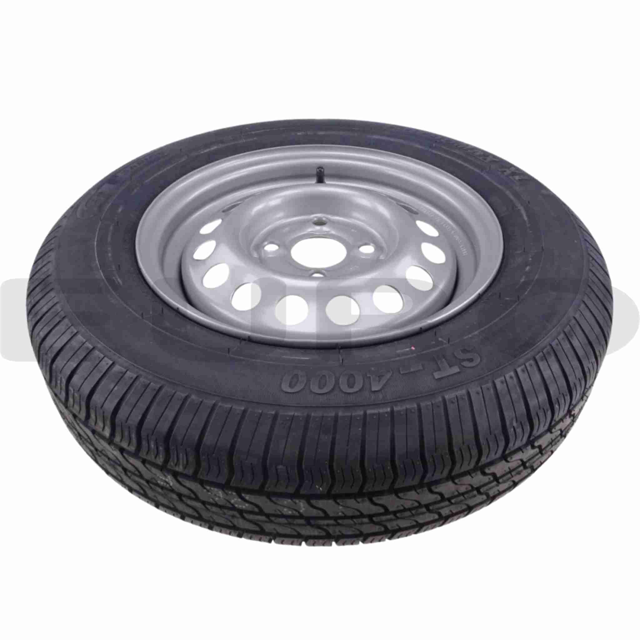 TZ000233 Trailer Hjul Komplet Dæk Fælge Reservehjul 155/80 R13 Euro Trailer