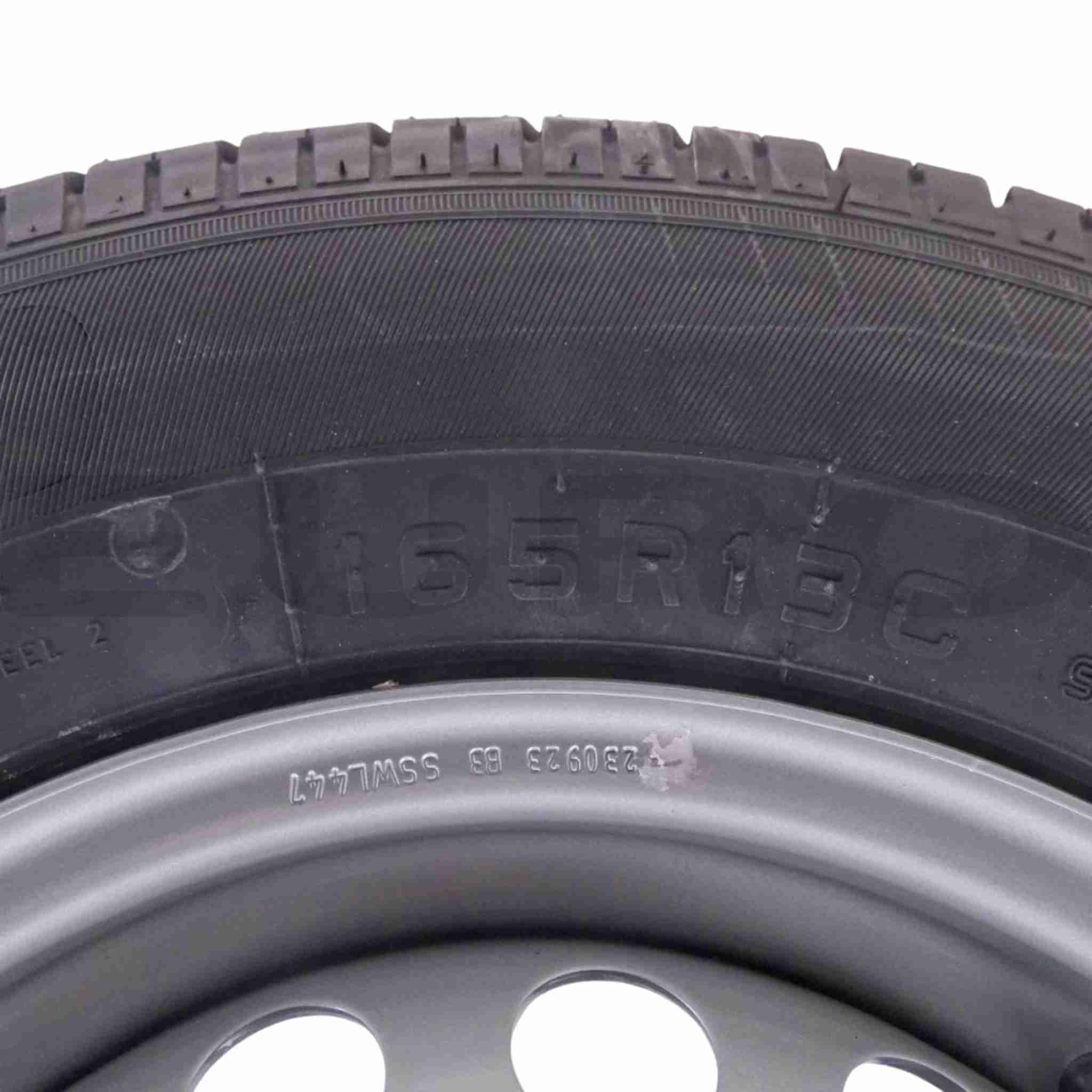 TZ000234 Trailer Hjul Komplet Dæk-Fælge Reservehjul 165 R13 C Euro Trailer