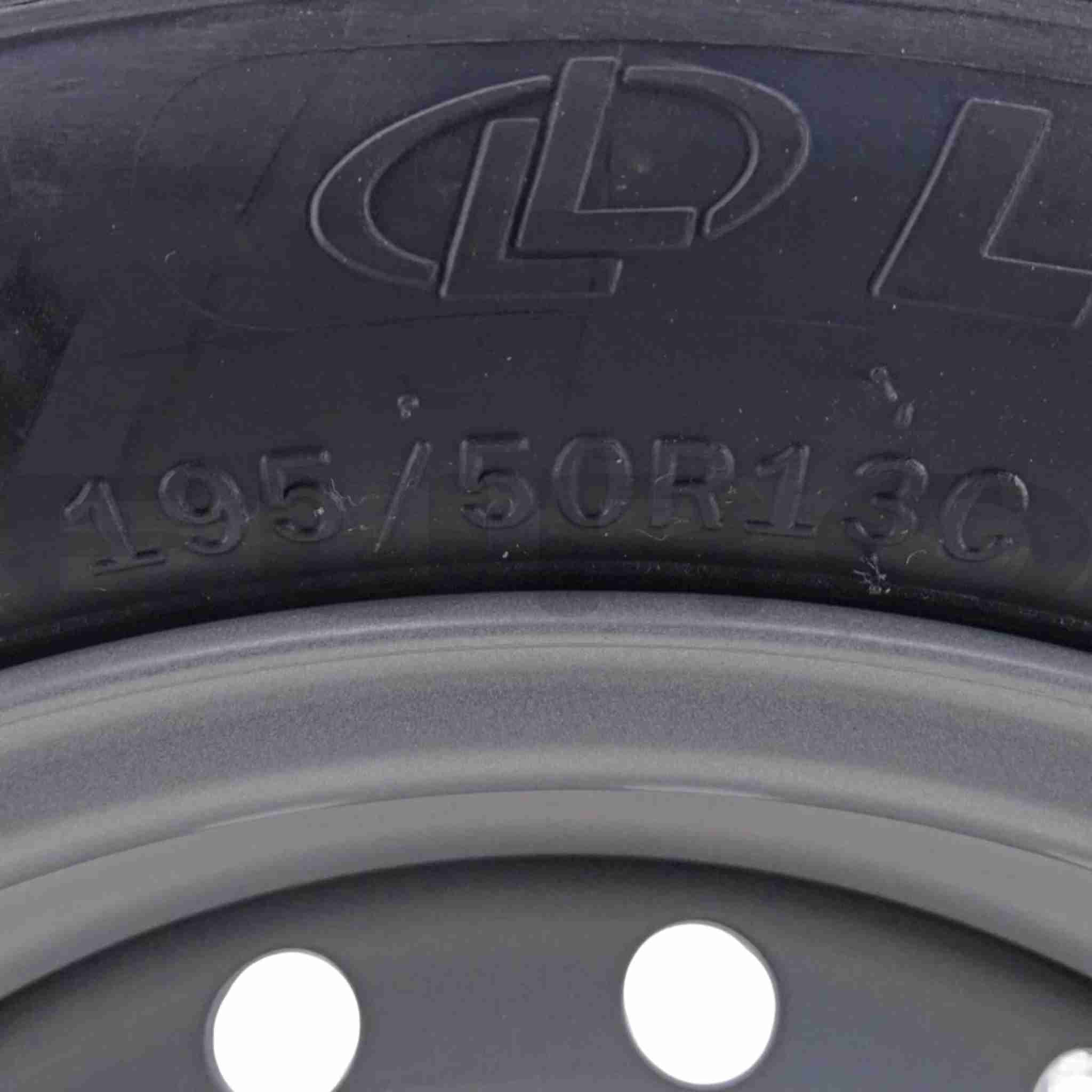 TZ000235 Trailer Hjul Komplet Dæk Fælge Reservehjul 195/50 R13 C Euro Trailer