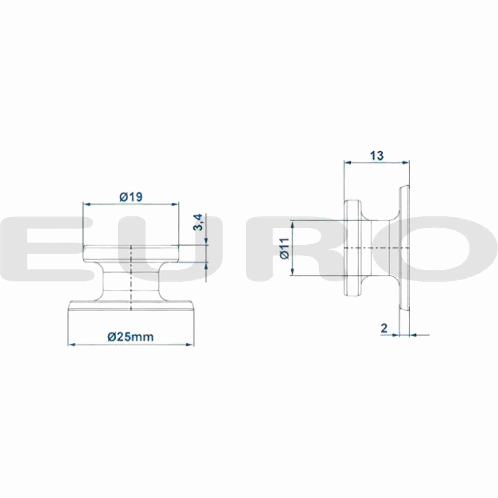 TZ000236 Trailer Fjongknop Presenningsknop Fjong Knop Knap Presenning Elastiksnor Euro Trailer